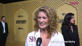 Gabrielle Scharnitzky arrives in style at AppleTV's "Shantaram" premiere