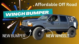 Affordable Off Road Modular Front Winch Bumper (1999-2004 Super Duty and Excursion)