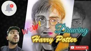 #Harry_Potter #pencilsketch #colordrawing Drawing of Harry Potter with different artistic work 🎨