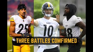 Steelers Confirmed Three Position Battles in Depth Chart Release