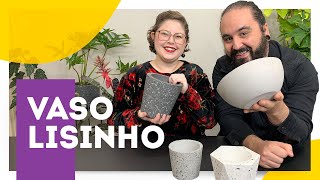 OS SEGREDOS dos vasos de concreto com ACABAMENTO LISO