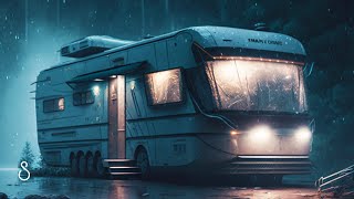 Rain On Motorhome RV💧Black Screen | 12 Hours | Sleep In Series