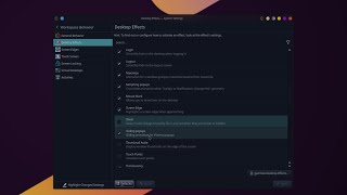 KDE KWin enable wobbly and magic lamp effects how to quick tips