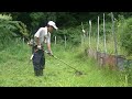 【山小屋生活】【vlog】夕方の短時間山作業　２段目を畑にしたい【草刈動画ｐａｒｔ１４】【mowing man】