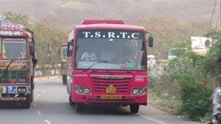 MANCHERIAL TO HYDERABAD(MIYAPUR) | TSRTC SUPER LUXURY | ASHOK LEYLAND BUS