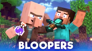 Save the Village: BLOOPERS - Alex and Steve Life (Minecraft Animation)