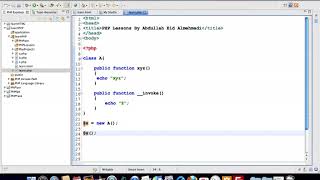 105 105 invoke Magic Function mov دورة PHP كاملة خطوة خطوة واحترافية للمبتدئين