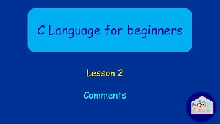 C Language Lesson 2 Comments
