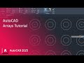 AutoCAD ARRAY Tutorial For BEGINNERS!