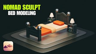 Easy 3D Bed Modeling in Nomad Sculpt | Timelapse