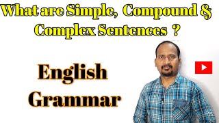 What are Simple, Compound and Complex Sentences in English Grammar  Part1 Example Types of Sentences