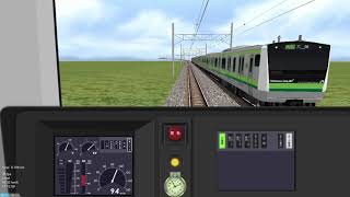 OpenBVE: Yokohama Line E233-6000 series on the Yokohama Line Rapid service full route