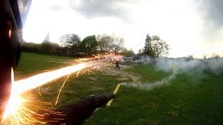 EPIC FIREWORK FIGHT! (Headshots and more)