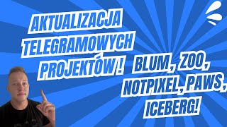 Telegramowe Projekty w Akcji: ZOO, BLUM, NOTPIXEL i PAWS - Co Nowego?