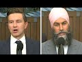 Poilievre calls Singh a 'liar' and a 'fake' over support for Liberals