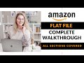 Create and Upload Listing on Amazon using Flat File | 2023 Full Walkthrough | Amazon Inventory Files