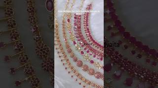 Ruby Necklace Sets! For more designs visit our blog.southindiajewels.com