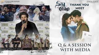 Q & A Session with Media | Sita Ramam Thank You Meet | Dulquer Salmaan | Mrunal | Hanu Raghavapudi