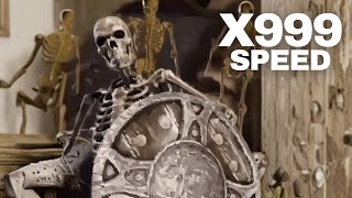 Skeleton Banging Shield 999x speed