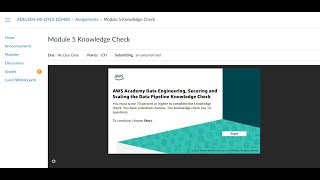 Module 5 Knowledge Check || Data Engineering || Data Science || Database