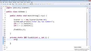 Program # 6 Logic 3 Finding GCD of a given two numbers using Recursion in Java