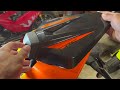 2023 ktm rc390 pillion seat and axle slider installation