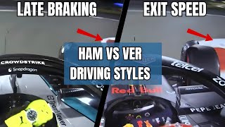 Contrasting the Driving Styles of Lewis Hamilton and Max Verstappen: Late Braking vs Exit Speed