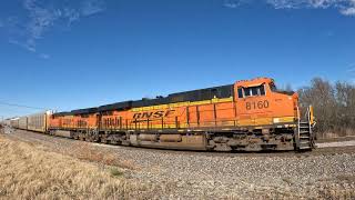 Eastbound BNSF 8160/7840, Autorack Train, \