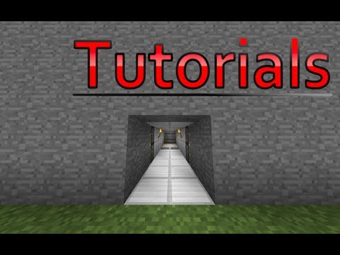 Minecraft Hidden Piston Door Tutorial Minecraft Hidden Piston Door Tutorial