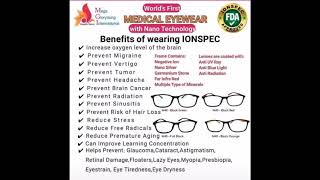 Benefits of using ionspec medical eyewear..