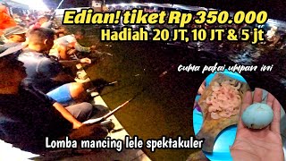 Plung slup serok! Lomba mancing spektakuler // umpan ikan lele