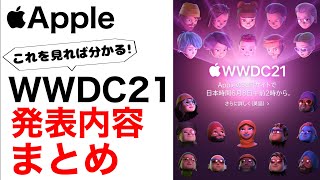 WWDC21をとてもわかりやすくまとめてみた!これを見れば発表内容がわかる!