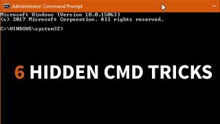 6 Hidden CMD Tricks by Windows Love