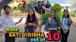 Taking Review Of SATI VIDISHA From First Year Students | Mohsin vlogs