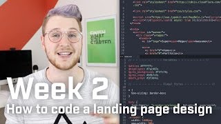 How to code an agency landing page design (Week 2 of 12)