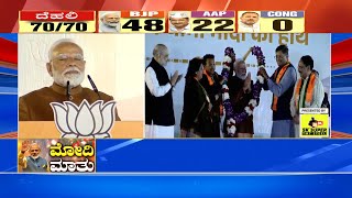 Delhi victory, Modi speech BJP sweeps Delhi PM Modi speech | Suvarna News