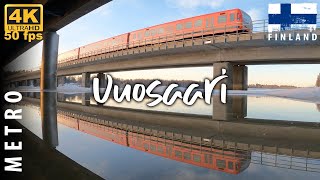 VUOSAARI BY THE METRO TRACK🇫🇮 Helsinki Metro atmospheres with stunning image angles in 4K resolution