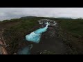 iceland easy hike to brúarfoss waterfall leichte wanderung zum brúarfoss in island 4k