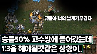 [더드튜브] 승률50%이상 고수방에들어갔는데 저그로 1:3하게생겼네요.. 스타팀플 헌터