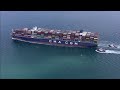 Massive container ship arrives at PortMiami