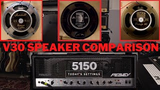 V30 SPEAKER COMPARISON: Marshall Vintage, Fryette P50E & Celestion Vintage 30 | METAL