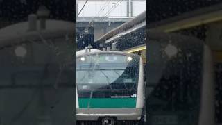 相鉄線下り列車内からの、相鉄線上り列車すれちがい展望 その9