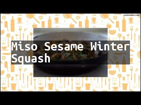 Miso Sesame Winter Squash