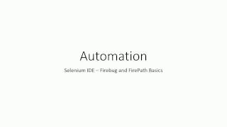 Firebug and Firepath Basics - Selenium IDE Tutorials 07