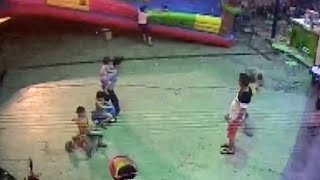 Toddler Falls to Death After Gust Blows away Bouncy Castle in S China Town