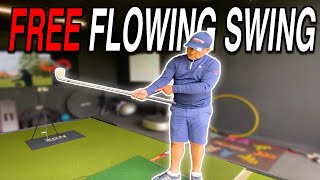 How to Let the Arms and Wrists Free Flow for a Natural Golf Swing Arc