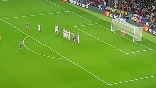 Messi 100th UEFA Goal Live From Stands...Barcelona vs Olympiacos 3-1