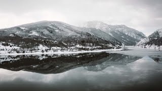 Winter Reservoir Drone Landscapes