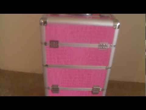Makeup Case Review PINK CROC PRINT Makeup Case Review PINK CROC PRINT