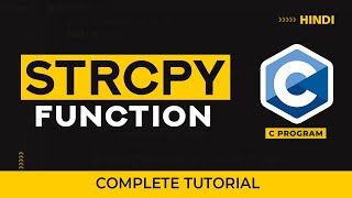 Strcpy Function in C